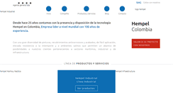 Desktop Screenshot of hempelcolombia.com